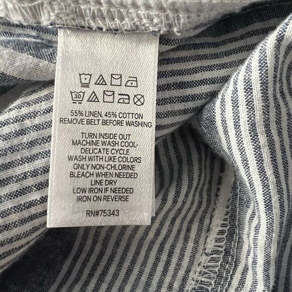 Sigrid Olsen Women’s Pants Large Linen Blend - Picture 6 of 6